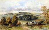 THORNTON H 1800-1800,Extensive English Landscape with farm workers,Bamfords Auctioneers and Valuers 2008-09-11