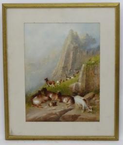 Thornton R,Goats on a mountainous hillside,19th/20th century,Dickins GB 2019-10-11