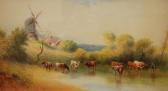 THORNTON R.W,Cattle watering in a wooded river landscape,Fieldings Auctioneers Limited GB 2017-02-04