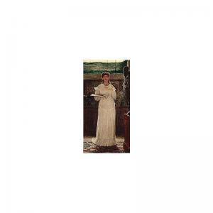 THORNYCROFT Alyce MARY,miss , exh.-, lady artist dressed in white, signed,Sotheby's 2001-09-18