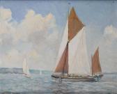 THORP William Eric 1901-1993,Sailing boats in the Thames Estuary,Bonhams GB 2009-09-29