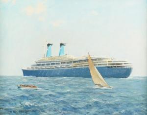 THORP William Eric 1901-1993,The Achille Lauro, 23,629 Tons, Ex-Wille,Bellmans Fine Art Auctioneers 2024-02-19