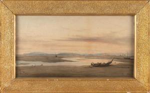 THORPE John 1834-1873,Low Tide,Eldred's US 2024-01-04