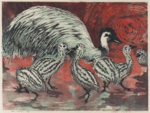 THORPE Lesbia 1919-2009,Emu Chicks,Leonard Joel AU 2022-11-16