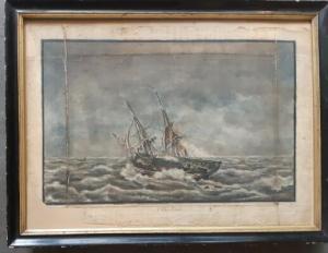THORSØE Hans Peter 1791-1842,The ship \“Christian\”,1833,Bruun Rasmussen DK 2021-09-02