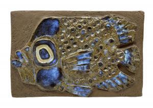 THORSSON Nils,Faience rectangular tray decorated with fish,Duggleby Stephenson (of York) 2022-05-27