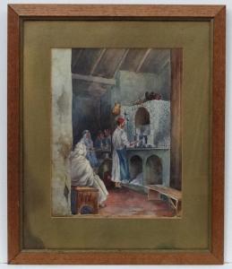 THORSTON F 1909,Interior view of a Turkish Coffee house,Dickins GB 2016-02-06