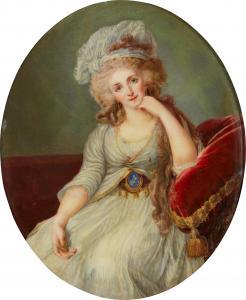 THOURON JACQUES,Portrait of Louise-Maria-Adélaïde, Duchesse d\’Orl,Sotheby's GB 2024-01-31