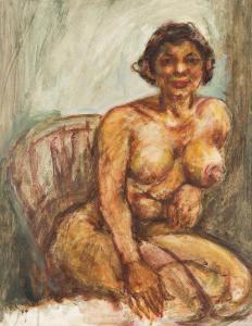 THRASH Dox 1892-1965,Seated Nude,1940,Swann Galleries US 2023-04-06