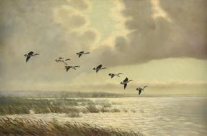 THRASHER WILLIAM ROBERT 1908-1997,Geese in Flight,Simpson Galleries US 2022-10-01