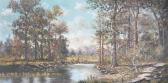 THRASHER WILLIAM ROBERT 1908-1997,Texas Landscape with stream,Simpson Galleries US 2012-09-29