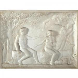 THRUPP FREDERICK 1812-1895,A MARBLE RELIEF OF ADAM AND EVE FROM MILTON'S PARA,Sotheby's 2006-10-24