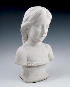 THRUPP FREDERICK 1812-1895,bust, of a young girl,Serrell Philip GB 2019-01-10