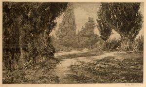 THUMA Karl Maria 1870-1925,Landscape with poplars,Zezula CZ 2009-12-05