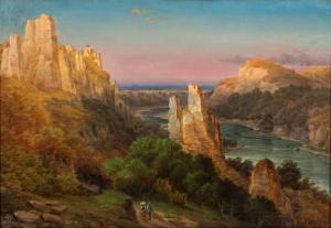 THURAU Friedrich 1812-1888,Rocky landscape,Nagel DE 2021-12-15