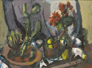 THUROCZY Zoltan 1935,Csendélet kaktuszokkal,Nagyhazi galeria HU 2009-04-21