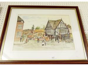 THURSTON Rosalie Winifred 1905-1991,Newent Onion Fair,Smiths of Newent Auctioneers GB 2016-04-08