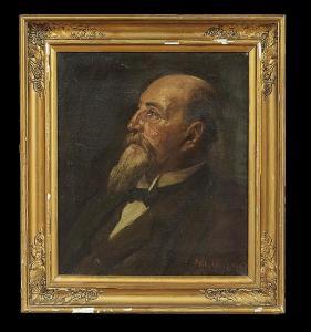 THYMANN Maria Christine,Portrait of a Bearded Man in Profile,New Orleans Auction 2015-01-24