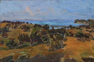 THYMANN Maria Christine 1867-1928,View over a coast on a summer day,1906,Bruun Rasmussen 2020-01-20
