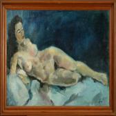 THYRRING MOLLER Olav 1900-1900,A lying naked model,Bruun Rasmussen DK 2008-03-31