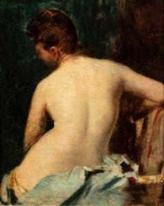 THYS Gaston 1863-1893,Etude de femme nue vue de dos,1889,Millon & Associés FR 2020-07-01
