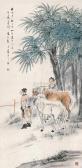 TIAN NI 1855-1919,LANDSCAPE AND HORSE,China Guardian CN 2009-12-19