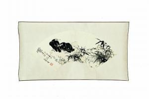 TIANSHOU PAN 1897-1971,vultures and bamboo,Garth's US 2015-01-29