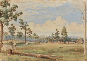 TIBBITS William 1837-1906,Early Settlement, possibly Victoria,Elder Fine Art AU 2019-06-16