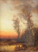 TICE W. A,Landscape at Sunset,Simpson Galleries US 2014-05-18