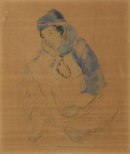 TICHO Anna 1894-1980,Young Girl,Tiroche IL 2023-09-20