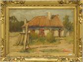 TIELENS Alexandre 1868-1959,Maison de Campagne,Rops BE 2020-03-01