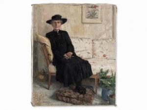 TIEMANN Walter 1876-1951,Portrait of an Elderly Lady,1945,Auctionata DE 2017-03-08