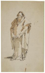 TIEPOLO Giovanni Battista 1696-1770,A bearded oriental facing left,Christie's GB 2024-02-01