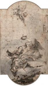 TIEPOLO Giovanni Battista,An allegory of fame and another figure: Design for,Christie's 2006-11-29