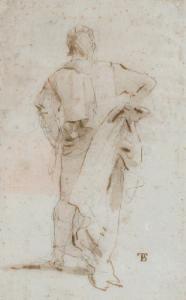 TIEPOLO Giovanni Battista 1696-1770,Un homme debout, vu de dos,Christie's GB 2007-03-22