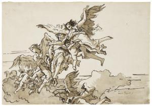 TIEPOLO Giovanni Domenico 1727-1804,Angels and putti in clouds,Christie's GB 2024-02-01