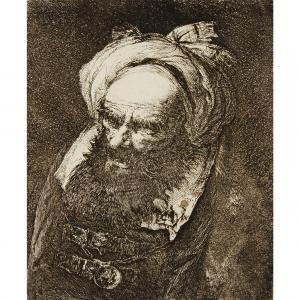 TIEPOLO Giovanni Domenico 1727-1804,OLD MAN WITH A TURBAN,1770,Freeman US 2017-04-06