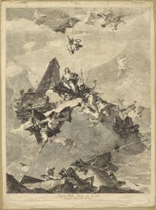 TIEPOLO Lorenzo 1736-1776,Monumento alla gloria degli eroi,c.1759,Galerie Koller CH 2023-03-31