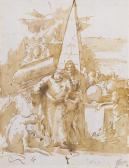 TIEPOLO Lorenzo 1736-1776,ORIENTAL FIGURES BY AN OBELISK,Sotheby's GB 2016-01-27