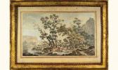 TIERCE Jean Baptiste 1737-1790,paysage lacustre aux lavandières,Libert FR 2005-09-30