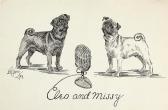 TIFFANY Lillian 1900,Cleo and Missy, two Pugs,1949,Bonhams GB 2011-02-16