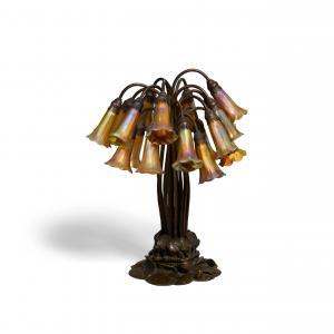 TIFFANY STUDIOS 1878-1938,Eighteen Light Lily Table Lamp,c.1910,Bonhams GB 2023-07-25