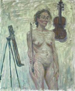 TIFFIN Sheila 1952,A fiddle in the evening,1991,David Lay GB 2023-08-24