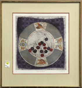 TIFT Mary Louise 1913,Plate with Cherries,Clars Auction Gallery US 2014-05-17