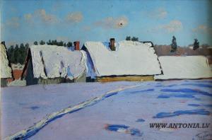 TIGINS Arnolds 1880-1945,Winter’’s morning,1930,Antonija LV 2008-03-03