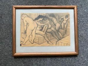 Tikhomirov Alexander Dmitrievich 1916-1995,Femmes au bain,1936,Deburaux et Associes FR 2020-12-07