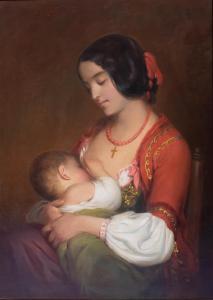 Tikos Albert 1815-1845,MOTHER AND CHILD - ANYA GYERMEKEVEL,Potomack US 2021-06-10
