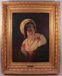Tikos Albert 1815-1845,Portrait einer jungen Frau mit Perlenkette,Palais Dorotheum AT 2017-12-07