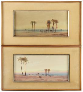 TILCHE Otto 1821-1894,Paar orientalische Landschaften,Von Zengen DE 2021-06-18