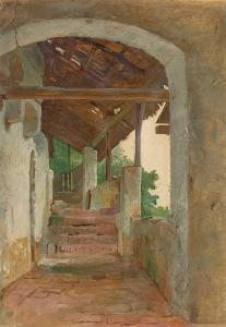 TILL Johann I 1800-1889,The Old Staircase,Villa Grisebach DE 2016-06-01